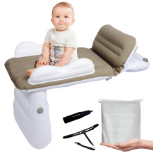 LengSuaa Inflatable Toddler Airplane Bed, Toddler Travel Bed for Kids, Airplane Seat Extender for Children, Inflatable Kids Mattress Fits Most Seat o
