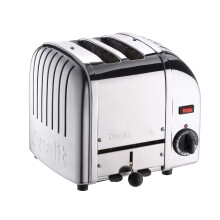 Dualit Classic 2 Slice Vario Toaster - Stainless Steel, Hand Built in the UK - Replaceable ProHeat Elements - Heat Two or Four Slots, Defrost Bread,
