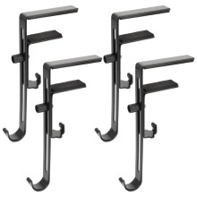 IMIKEYA 4pcs 2 in 1 Mantle Garland Hangers: Adjustable Metal Christmas Stocking Holder for Fireplace - Telescopic Hanging Hook for Wreaths Xmas Holid