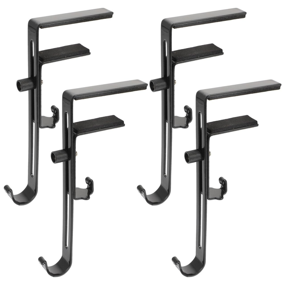 Imikeya 4Pcs 2 In 1 Mantle Garland Hangers: Adjustable Metal Christmas Stocking Holder For Fireplace - Telescopic Hanging Hook For Wreaths Xmas Holid