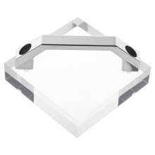BENECREAT Acrylic Cooling Block for Vinyl with Handle, 141x141mm/5.6x5.6inch Heat Press Accessories, Craft Tool Cooler for T-Shirt Heat Transfer Pape