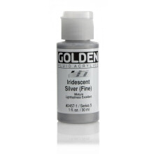Pro-Art Golden Fluid Acrylic Paint 1 oz.-Iridescent Silver Fine