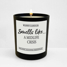 Wanky Candle - Midlife Crisis Candle | Sarcastic & Hilarious Black Jar Candle