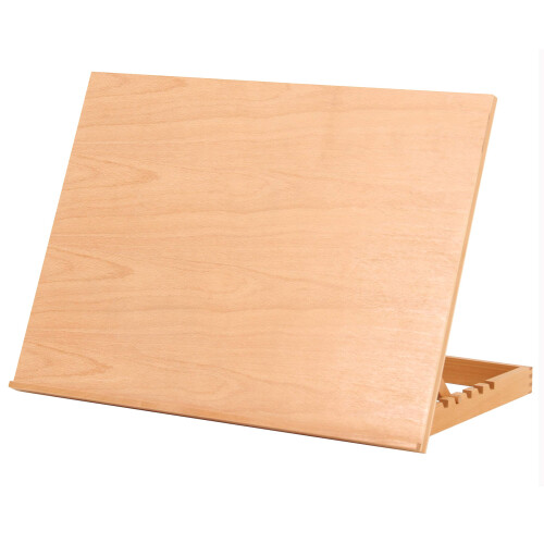 Create Lagan A2 Desktop Table Easel and Craft Workstation, Adjustable Made from Solid Beech Wood for Drawing, Painting, Sketching or Display