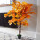 Leaf 125cm Orange Maple Acer Extra Large Artificial Tree 4