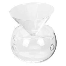 NOLITOY 1 Set Household Glass Cocktail Bowl with Ice Chamber Novelty Salad Dish for Fruits Vegetables Dessert Container for Parties and Celebrations