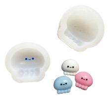 2 PCS Cute Jellyfish Silicone Squishy Molds, DIY Craft Making,Squish Making Mold,Taba Squishy Making