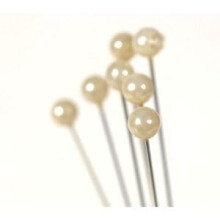 Floralcraft 5mm Pearl Pins with Ivory Heads – 144 Pack – Stainless Steel, 5cm Long, Ideal for Floral Arrangements, Sewing, and Crafting