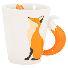 BESPORTBLE Fox Mug Sake Cup Mugs Adults Novelty Ceramic 360Ml Cute Coffee Office Home Creative Porcelain Drinking Tea Water Milk Versatile Espresso J
