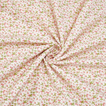 PLIGREAT Printed Floral Cotton Fabric, 1m160 cm Little Flowers Pattern Fabric for DIY Craft Sewing Dress Bedding Sets Table Runner Clothing Accessor