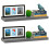 iTrend High Gloss Grey Floating Wall Shelf 80CM, Pack of 2 2