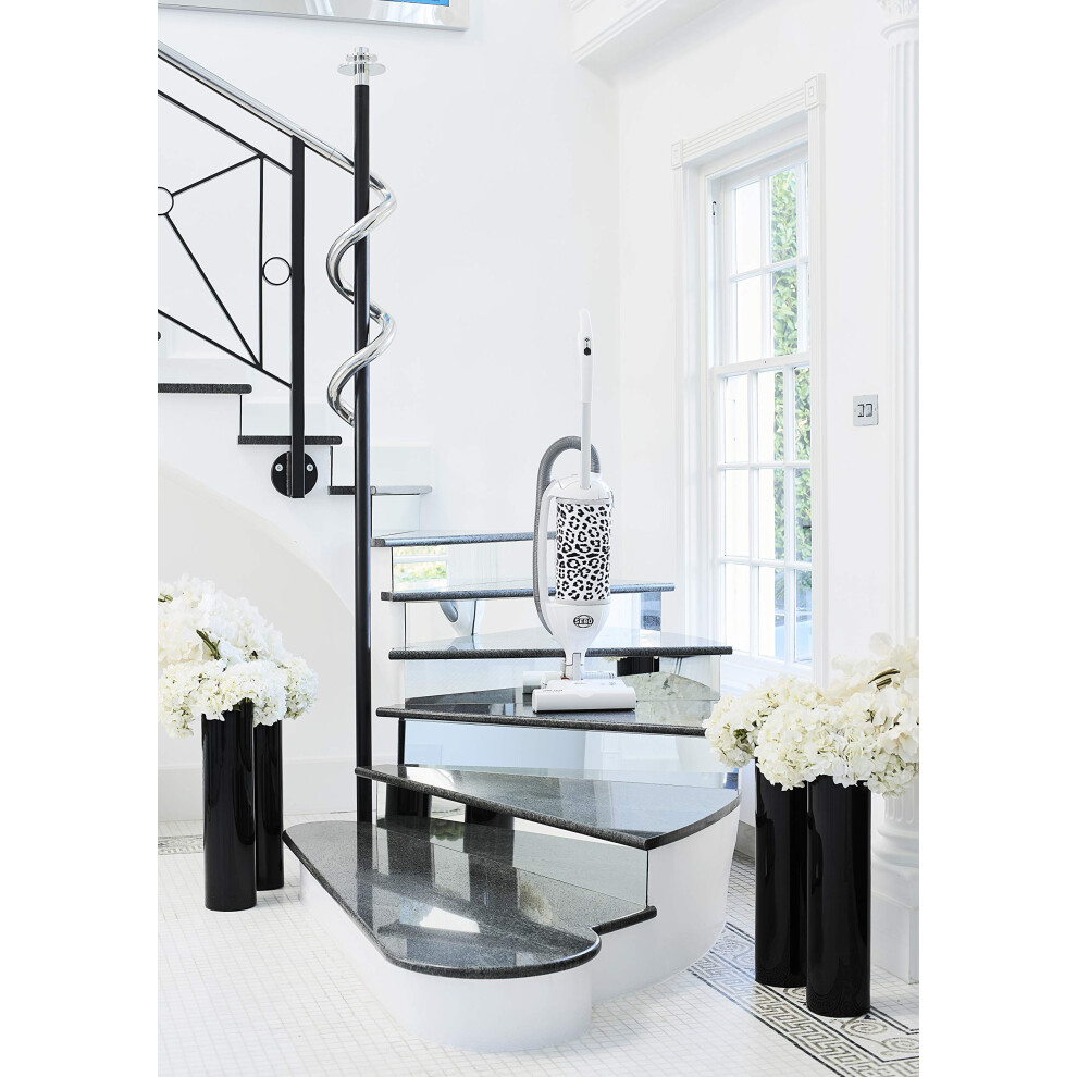 Sebo Felix White Wild 90812Gbww, Bagged Upright Vacuum Cleaner, 875 W, 3.5 Liters, 79 Decibeles