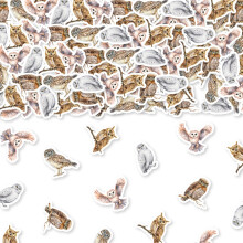 200Pcs Owl Confetti Owl Party Decorations Rustic Owl Table Scatters Forest Woodland Animal Table Decorations for Boys Girls Baby Shower Birthday Part