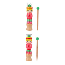 Gadpiparty 2pcs Wooden Knitting Machine with Needle for DIY Doll Craft Suitable for Wool Cotton Silk Yarn Beginner Friendly Spool Knitter for Making
