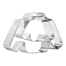 sourcing map Christmas Sweater Cookie Cutter Set Assorted Sizes Stainless Steel Polish Rose Flower Petal Cookie Cutters Molding for Pastry Fondant Ca