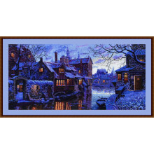 Merejka K-211 Venice of The North Counted Cross Stitch Kit, Cotton, Multi-Colour, 57,5 x 28 cm