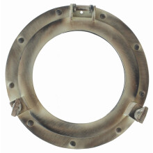 Nagina International 11" Aluminum Porthole Window with Rustic Finish