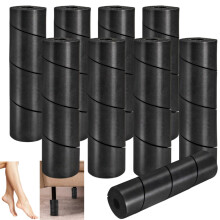 Tlence 8 Pack Bed Frame Toe Protectors, 6" Bed Leg Foam Covers for Toe Saver, Adjustable Table Feet Guard Cushions, Black Sponge Padding to Protect T