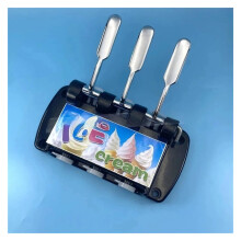 Full Replacements Front Panel Spare Parts, Compatible for MQL Soft Ice Cream Machines Fittings + 3 Handles + 3 Valve Rods Accessories