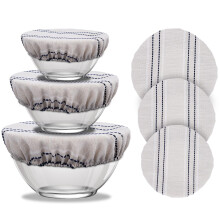 Evadollina Baker's Linen, 3 Pieces Linen Cloth, Bread Baking Accessories, Linen Fabric, Bread Making, Dough Cloth, Proofing Basket (9/10/13 Inches)