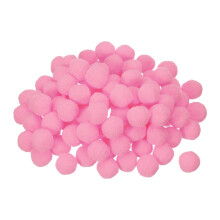 sourcing map Pom Felt Balls Felting Fabric 2cm 20mm Pink for Home Crafts Project DIY Pack of 100
