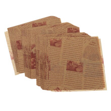BESTonZON 200Pcs Non-Stick Parchment Baking Paper Sheets Greaseproof Baking Paper for Air Fryer Oven Heating and More Easy