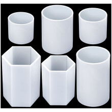 Silicone Candle Molds for Candle Making, 4PCS Cylinder Silicone Candle Molds and 2PCS Hexagon Silicone Candle Molds for Making Candle, DIY Craft