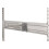 Phoenix Phoenix Hanging Rail for Hooks, Metal, Silver, 1.5x60x10.4 cm 1