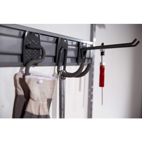 Phoenix Phoenix Hanging Rail for Hooks, Metal, Silver, 1.5x60x10.4 cm 2