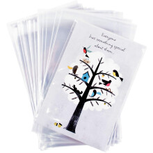 Handy Basics Clear Resealable Cellophane Cello Bags 100pk 4 3/8" x 5 3/4" 1.5 mil