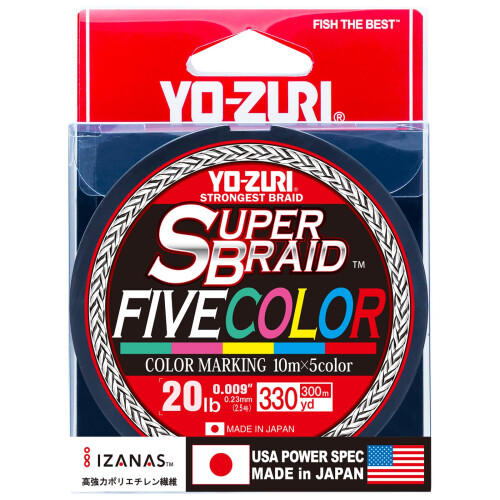 Super Braid 20LB 5 Color 330YD Braided Line Fish Wire 1