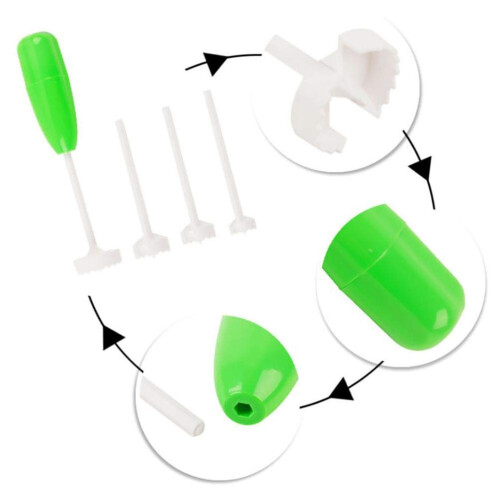 Veggie Corkscrew Vegetable HEITIGN 11 * 7 * 4 4PCS Set Veggie Corkscrew Replaceable Vegetable Spiral Cutter Digging Tool with Replaceable Head Kitche 2