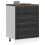 LAPOOH Kitchen Base Cabinet Lucca Black Engineered Wood-854270 1