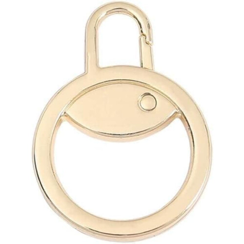 Gold Zipper Pull, Zipper Pull Replacement, Detachable Metal Zipper Puller Zip Slider Extender Handle Mend Fixer for Suitcase Luggage Backpack Jacket