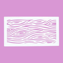 Cassie Brown Woodgrain Effect Stencil, 7.5 x 1 x 10 cm