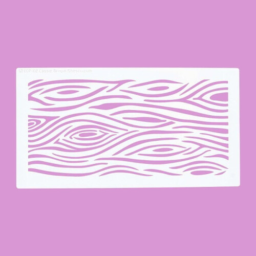 Cassie Brown Woodgrain Effect Stencil, 7.5 x 1 x 10 cm