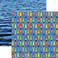 REMINISCE Watersports Double-Sided Cardstock 12" x 12"-Kayaking, OSFA