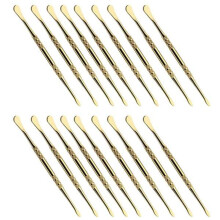 20-Pack Stainless Steel Wax Carving Tools 4.75 Inch Gold Stainless Steel Carving Tool Spoon