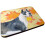 Caroline's Treasures BB9904FC Harlequin Dane Fall Decorative Coasters, Fabric, Multicolor 1