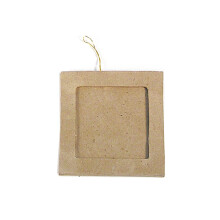 Paper mache pendant picture holder Square 9x9 cm. 3 mm.