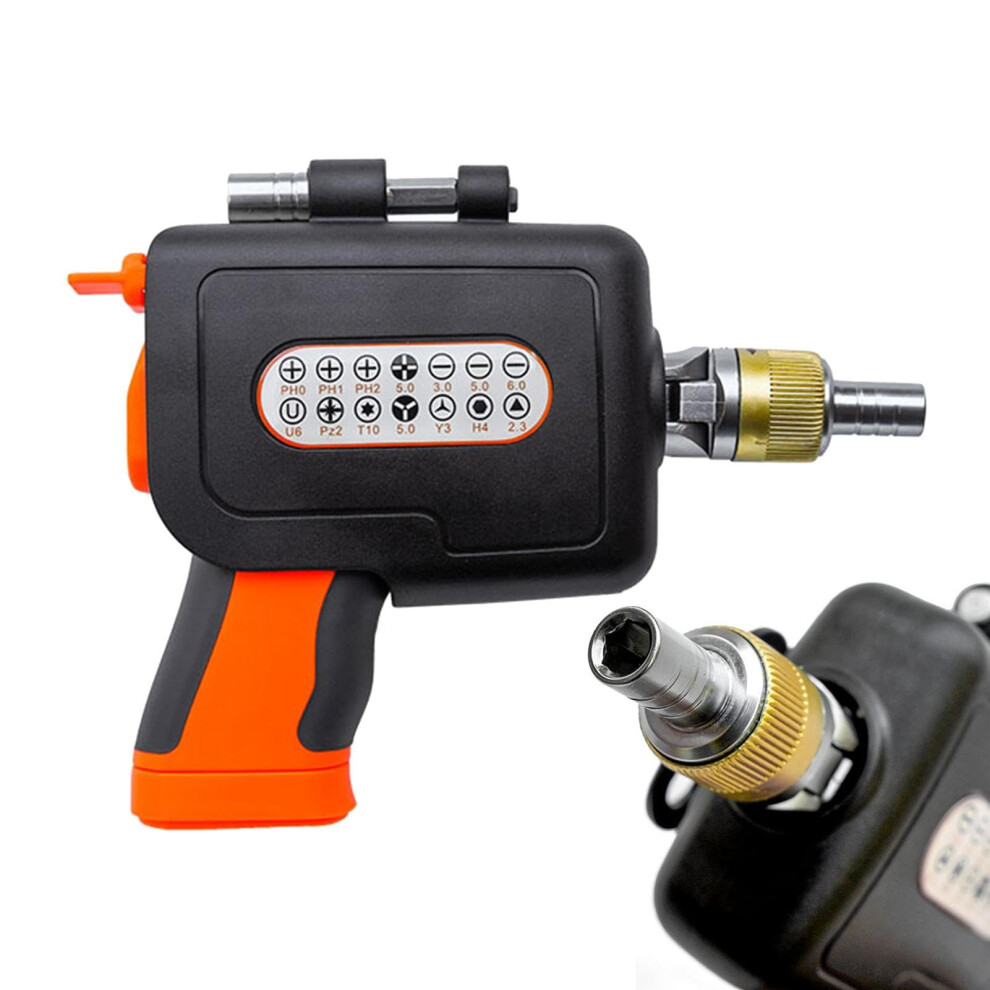 16In1 Magnetic Screwdriver Set With 3Way Ratchet, Ergonomic Grip And Popup Bit Storage For Home 9189345532764