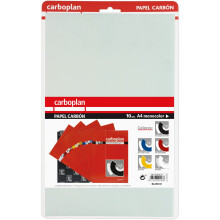 Grafoplás | Pack of 10 White Tracing Paper for Textile | 21 x 33 cm | Perfect for Copy on Fabric | Carboplan