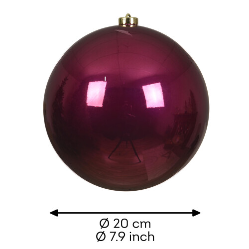 Decoris Shatterproof Bauble 20 cm, Pomegranate 1