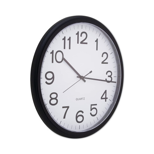 Universal Universal 11641 Round Wall Clock, 13-1/2in, Black 2