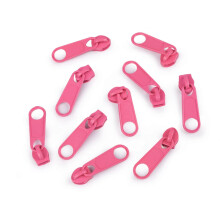cyclingcolors 10 x Replacement Zipper Slider Repair Kit for Zip Head No. 5 Sliders for Clothes Bags Jackets Bags Suitcases Jeans Pink