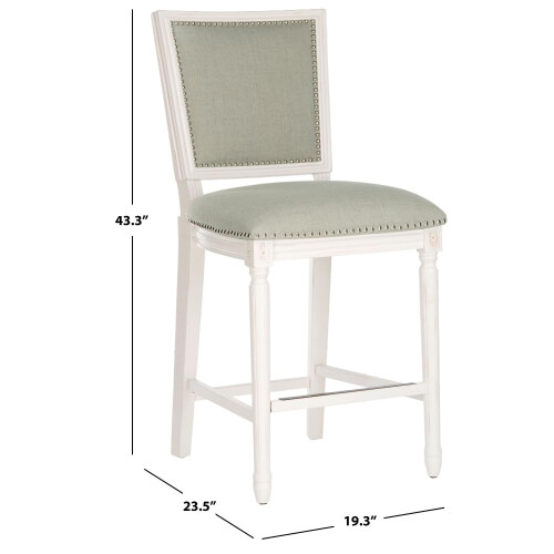 Safavieh Buchanan Counter Stool, Light Grey/Cream 2