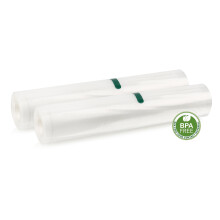 Emerio PART-131445 Professional Foil Rolls | 2 Rolls of 28 x 500 cm | Suitable for Standard Vacuum Sealers | Strong & Tearproof | Aroma Proof | Sous