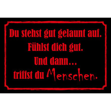 Schatzmix Tin-Plate Sign, Sheet metal, Multicoloured, 20x30 cm