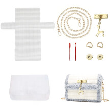 SXYYDSG 1 Set Blank Needlepoint Canvas Sheets, Hand- Knit Woven Bag Making Tool, DIY Plastic Mesh Canvas Sheet Knitting Kit for Handmade Yarn Knit Cr