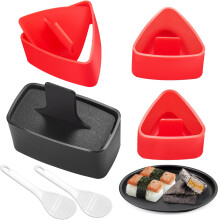 AYCCNH Onigiri Mold, 4 Pack Triangle Rice Ball Mold, Musubi Maker, Sushi Making Kit for Beginners